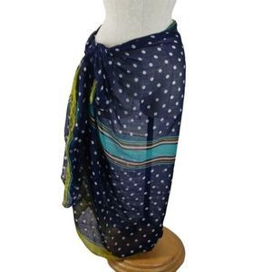 Fanta Eyes polka dot 44x70 Scarf Wrap Bathing suit Sarong